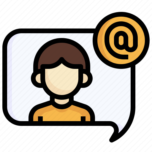 Arroba, conversation, mail, talk, message icon - Download on Iconfinder