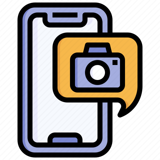 Camera, conversation, dialogue, communications, chat, smartphone icon - Download on Iconfinder