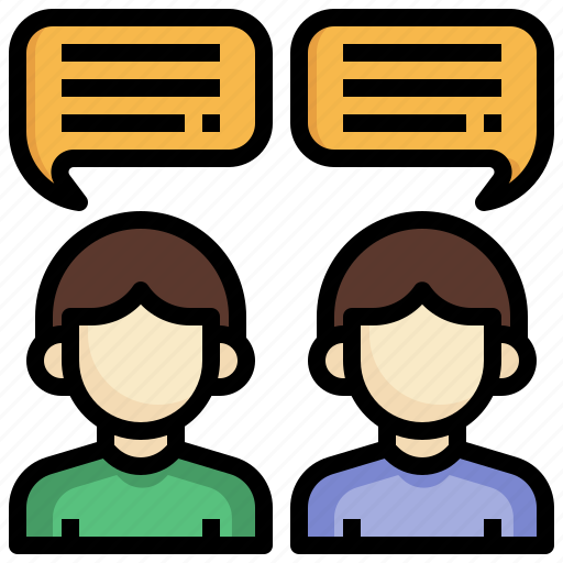 Conversation, message, chat, man, speech, bubble icon - Download on Iconfinder