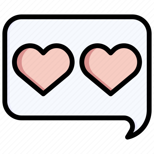 Love, like, conversation, speech, bubble, chat icon - Download on Iconfinder