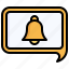notification, bell, dialogue, chat, communications 
