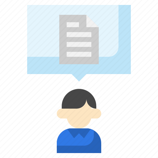 Document, file, conversation, communications, speech, bubble icon - Download on Iconfinder