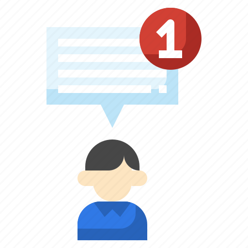 Notification, message, speech, bubble, dialogue, conversation icon - Download on Iconfinder