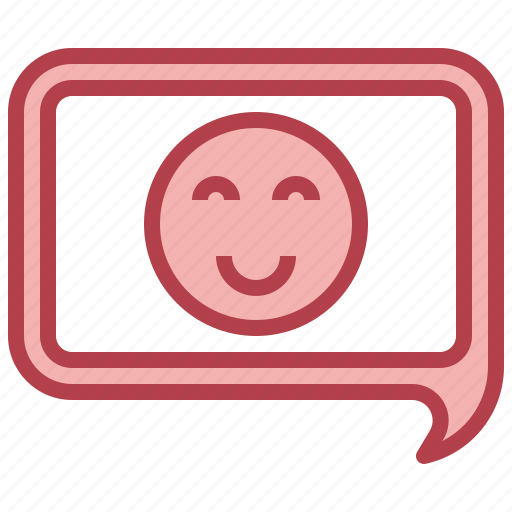Happy, message, emoji, communications, smiley icon - Download on Iconfinder