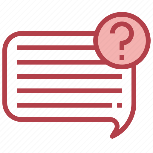Question, speech, bubble, message, communications, inquiry icon - Download on Iconfinder