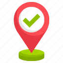 location, maps, and, pin, verified, checked