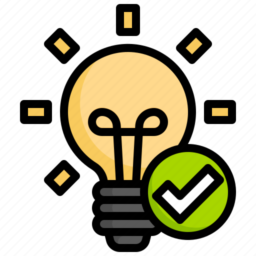 Creative, innovation, idea, creativity, check icon - Download on Iconfinder
