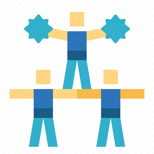 Cheerleader, people, persons, pyramid icon - Download on Iconfinder