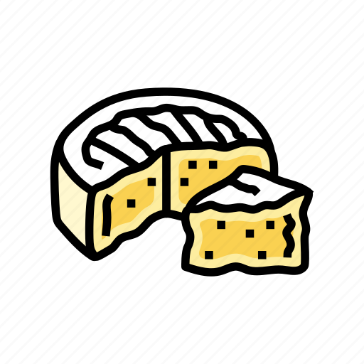 Camembert, cheese, food, slice, piece, dairy icon - Download on Iconfinder