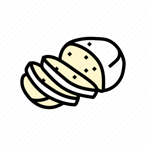 Mozzarella, cheese, food, slice, piece, dairy icon - Download on Iconfinder