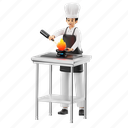 chef, cooking, cook, character, person, job, worker, kitchen, gastronomy 