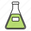 apparatus, chemical, erlenmeyer, flask 