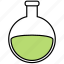 apparatus, bottom, chemical, flask, round 