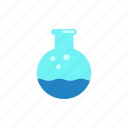 beaker, chemicals, chemistry, equipment, flask