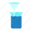 beaker, chemicals, chemistry, equipment, flask, funnel, laboratory 