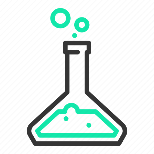Chemical reaction, chemical solution, chemistry, erlenmeyer, flask, science icon - Download on Iconfinder