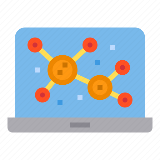 Biology, chemistry, education, laptop, molecule, science icon - Download on Iconfinder