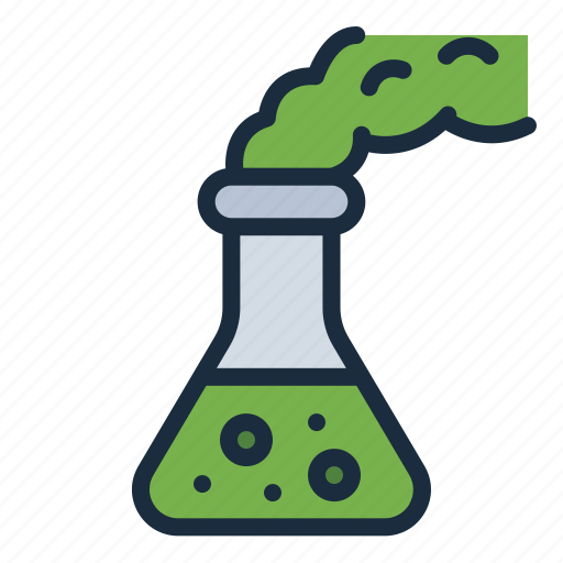 Acid, flask, smoke, chemistry, education, science, lab icon - Download on Iconfinder