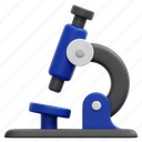 microscope, scientific, medical, laboratory, observation, education, science, 3d 