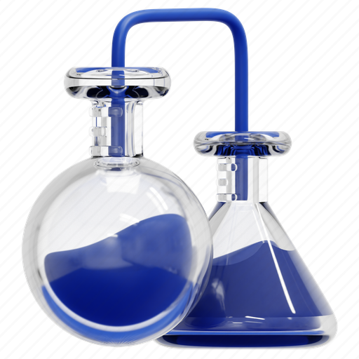 Chemistry, experimentation, lab, flask, education, test, tube 3D illustration - Download on Iconfinder