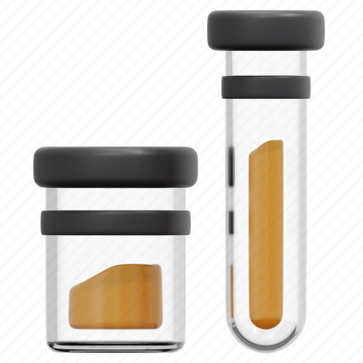 Urine, sample, laboratory, test, medical, healthcare, 3d 3D illustration - Download on Iconfinder