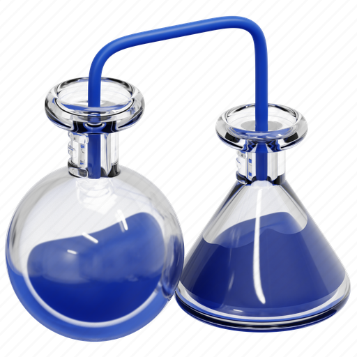 Chemistry, experimentation, lab, flask, science, education, test 3D illustration - Download on Iconfinder