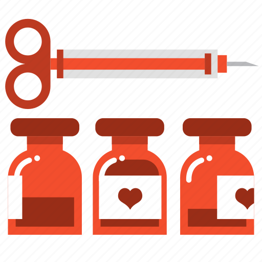 Injection, love, medicine, vaccine, valentine, medical, syringe icon - Download on Iconfinder