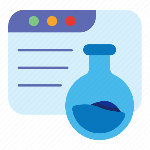 Webpage, interface, browser, tube, science, education icon - Download on Iconfinder