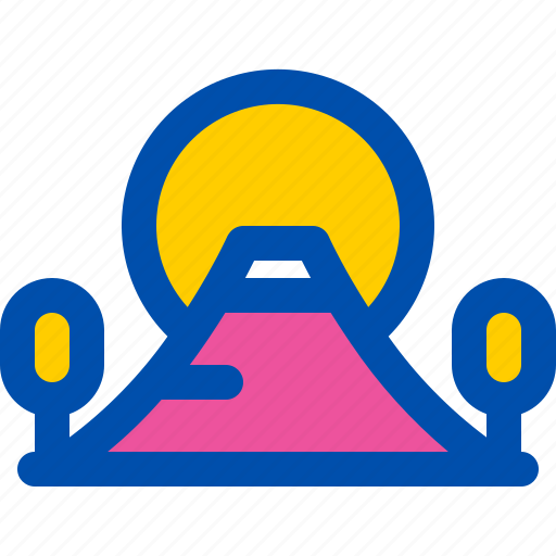 Fuji, japan, mount, sun, travel icon - Download on Iconfinder