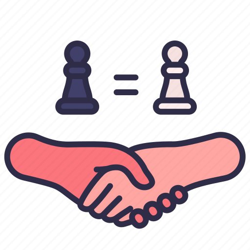 Competition, chess, checkhands, sport, game, draw icon - Download on Iconfinder