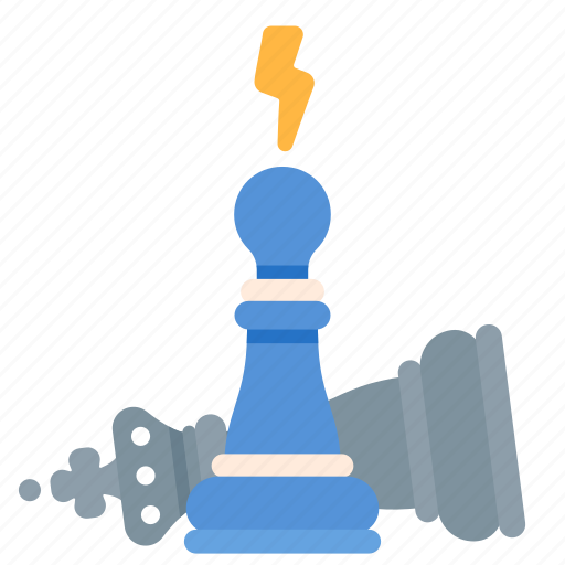 Pawn, stunt, checkmate, chess, attack, king icon - Download on Iconfinder