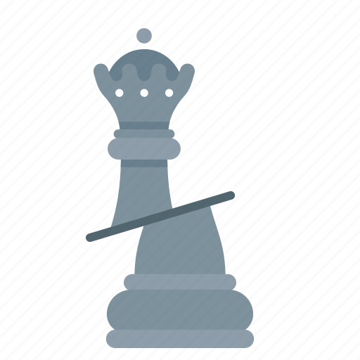 Queen, chess, gambit, sport, game, lose icon - Download on Iconfinder