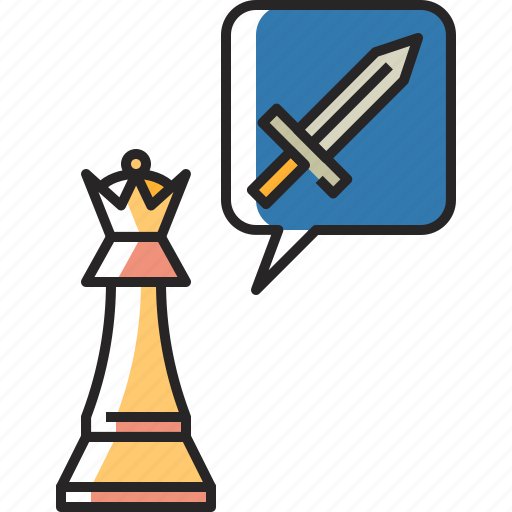 Attack, chess, strategy, queen, game, play, sport icon - Download on Iconfinder
