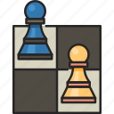 game, chess, pawn, strategy, play, chess piece, chess board