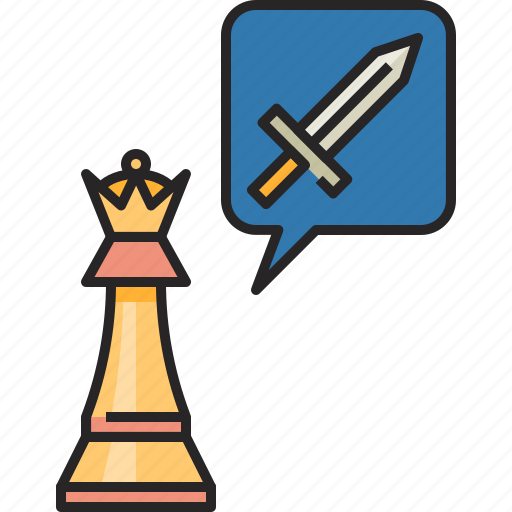 Attack, chess, strategy, queen, game, play, sport icon - Download on Iconfinder