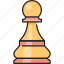 pawn, chess, game, strategy, piece, figure, sport 