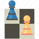 game, chess, pawn, strategy, play, chess piece, chess board