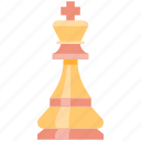 king, crown, queen, chess, piece, strategy, game
