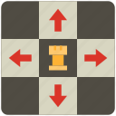 rook, rook moves, game, chess, steps, moves planning, play
