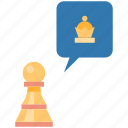 promotion, chess, play, game, pawn, piece, queen