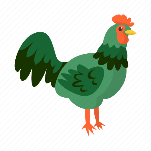 Bird, chicken coop, domestic, farm, farming, rooster icon - Download on Iconfinder