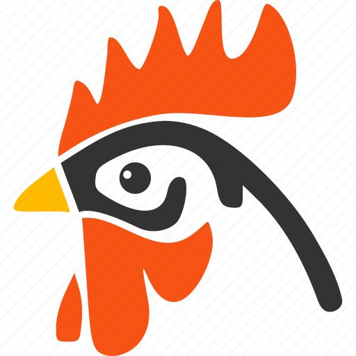 Chicken, rooster, agriculture, bantam, beak, cock head, doodle icon - Download on Iconfinder