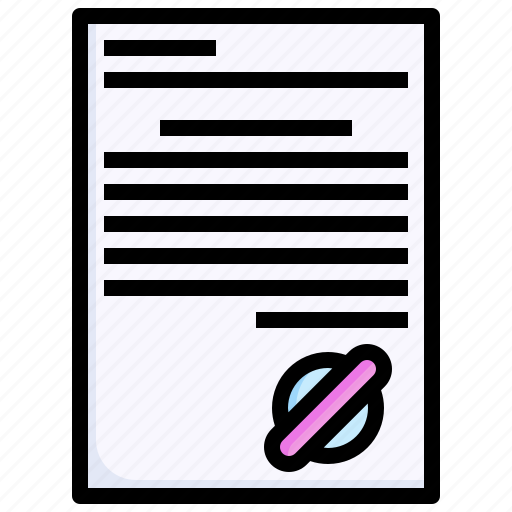 Contract, document, file, agreement, stamp icon - Download on Iconfinder
