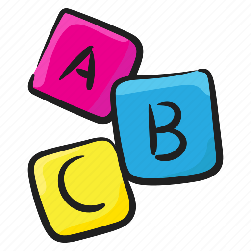 Abc blocks, alphabet blocks, education, english, kindergarten icon - Download on Iconfinder