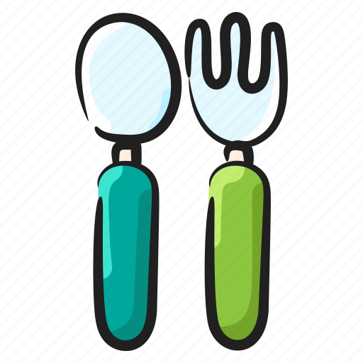 Cutlery, dining accessories, fork spoon, silver cutlery, tableware icon - Download on Iconfinder