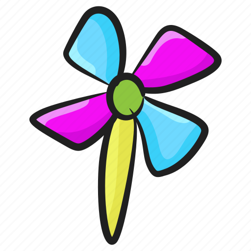 Kids pinwheel, paper craft, paper propeller, pinwheel, spinning pinwheel icon - Download on Iconfinder
