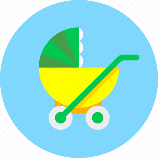 Pram, baby, infant, newborn, perambulator, stroller, toy icon - Download on Iconfinder