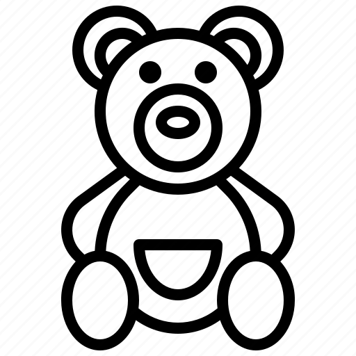 Teddy, bear, animal, kid, baby, puppet, fluffy icon - Download on Iconfinder