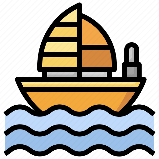 Sail, sailboat, ship, travel, yatch, navigate, transportation icon - Download on Iconfinder