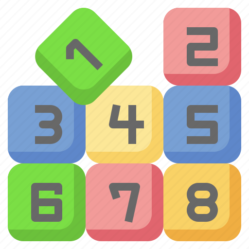 Number, blocks, block, cube, numbers, kid, baby icon - Download on Iconfinder